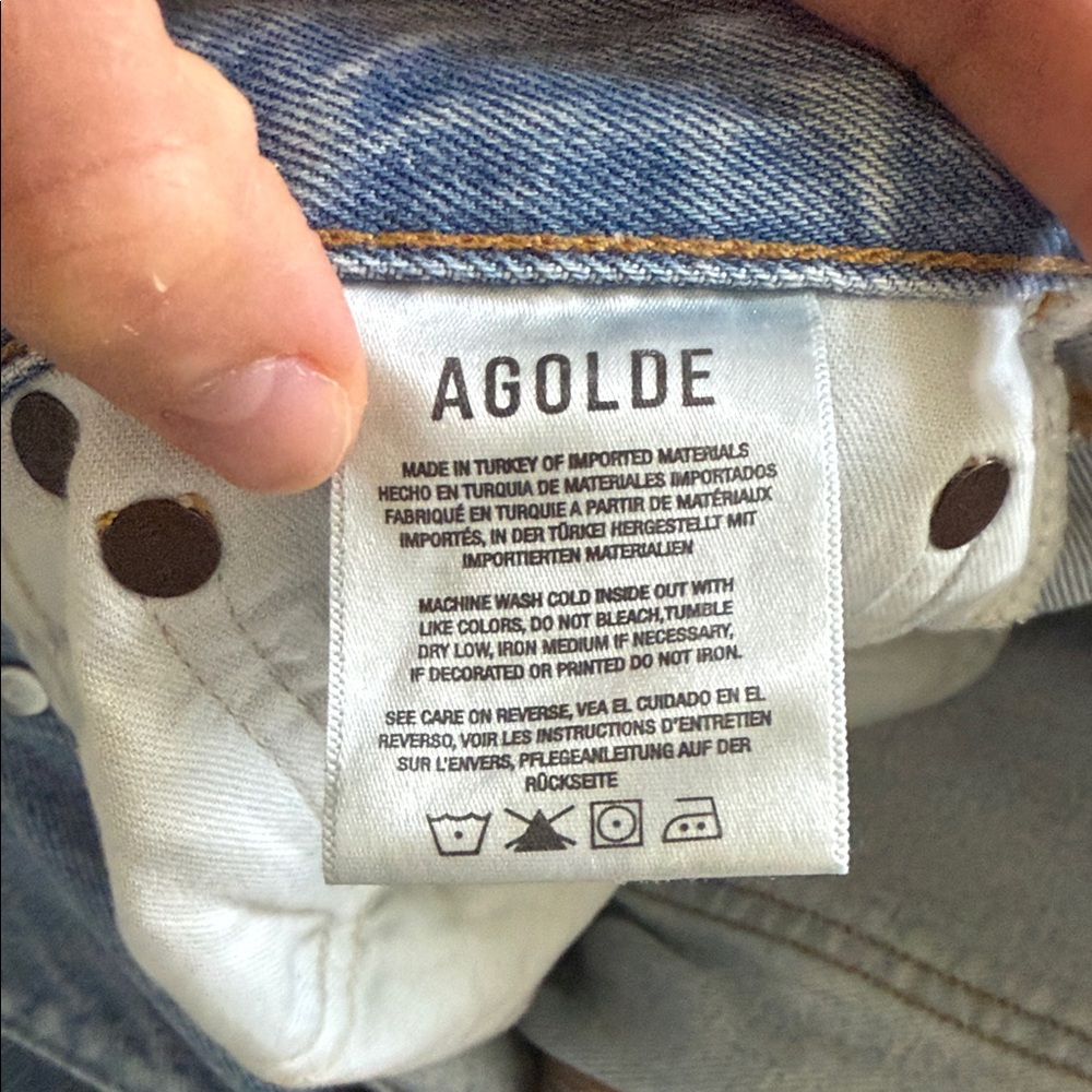 Agolde Crisscross Jeans Size 27 - Picture 3 of 6